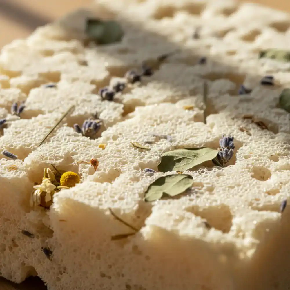 Close up of supportive pet bed foam