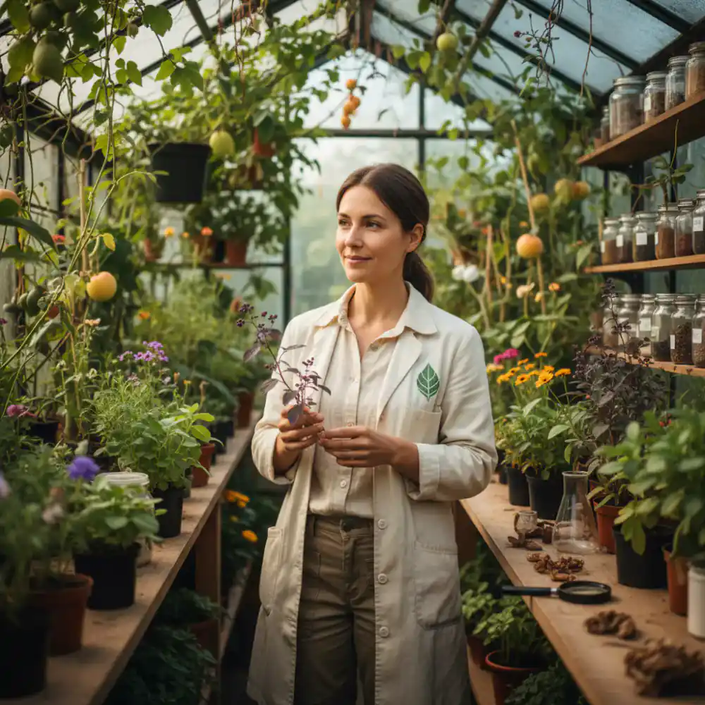 Portrait of a nutritional botanist